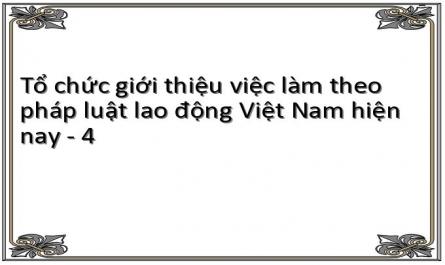 Tổ Chức Giới Thiệu Việc Làm Theo Pháp Luật Lao Động Việt Nam