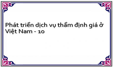 Đánh Giá Chung Về Dịch Vụ Thẩm Định Giá Ở Việt Nam Hiện Nay