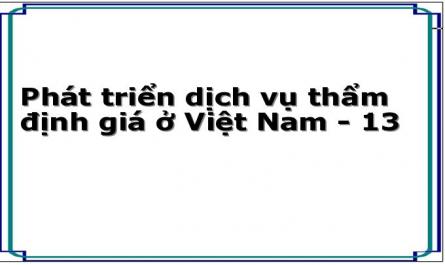 Mở Rộng Hợp Tác Quốc Tế Về Thẩm Định Giá