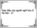 Giao tiếp của người nghỉ hưu ở Hà Nội - 17