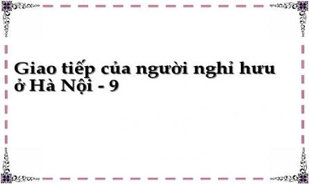 Các Tổ Chức, Hội, Nhóm Xã Hội Mà Người Nghỉ Hưu Tham Gia