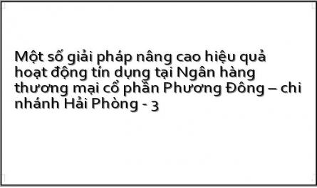 Quan Điểm Của Ngân Hàng Về Hiệu Quả Hoạt Động Tín Dụng