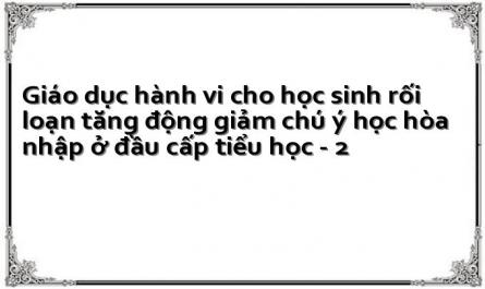 Giáo dục hành vi cho học sinh rối loạn tăng động giảm chú ý học hòa nhập ở đầu cấp tiểu học - 2