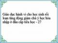 Giáo dục hành vi cho học sinh rối loạn tăng động giảm chú ý học hòa nhập ở đầu cấp tiểu học - 27