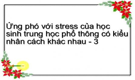 Tổng Quan Nghiên Cứu Về Ứng Phó Với Stress