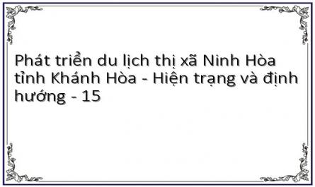 Phát triển du lịch thị xã Ninh Hòa tỉnh Khánh Hòa - Hiện trạng và định hướng - 15