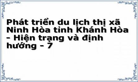 Cở Sở Hạ Tầng Vật Chất Kỹ Thuật Phục Vụ Phát Triển Du Lịch