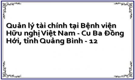 Quản lý tài chính tại Bệnh viện Hữu nghị Việt Nam - Cu Ba Đồng Hới, tỉnh Quảng Bình - 12