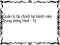 Quản lý tài chính tại bệnh viện Trung ương Huế - 13