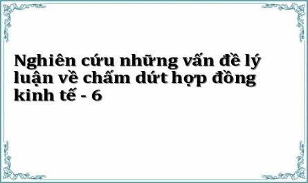 Nghiên cứu những vấn đề lý luận về chấm dứt hợp đồng kinh tế - 6