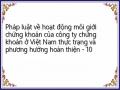 Những Bất Cập Của Pháp Luật Về Hoạt Động Môi Giới Chứng Khoán Của Ctck