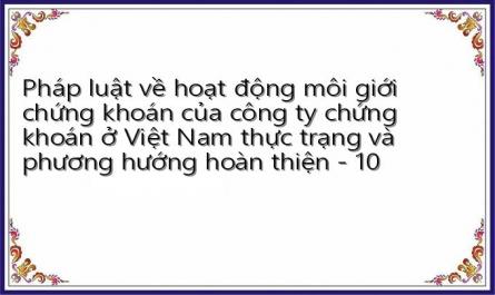 Những Bất Cập Của Pháp Luật Về Hoạt Động Môi Giới Chứng Khoán Của Ctck