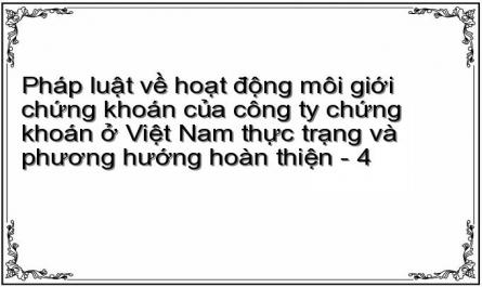 Hoạt Động Môi Giới Chứng Khoán Và Phân Loại Hoạt Động Môi Giới Chứng Khoán