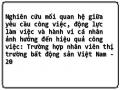 Nghiên cứu mối quan hệ giữa yêu cầu công việc, động lực làm việc và hành vi cá nhân ảnh hưởng đến hiệu quả công việc: Trường hợp nhân viên thị trường bất động sản Việt Nam - 20