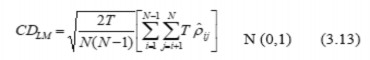 Trong đó là hệ số tương quan ước tính giữa các phần dư của các ước tính 1