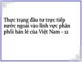 Thực trạng đầu tư trực tiếp nước ngoài vào lĩnh vực phân phối bán lẻ của Việt Nam - 12