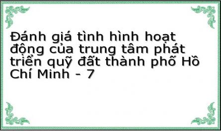 Đánh giá tình hình hoạt động của trung tâm phát triển quỹ đất thành phố Hồ Chí Minh - 7