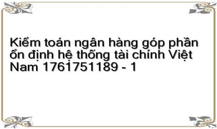 Kiểm toán ngân hàng góp phần ổn định hệ thống tài chính Việt Nam 1761751189 - 1