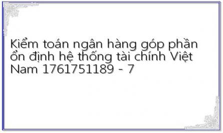 Kiểm toán ngân hàng góp phần ổn định hệ thống tài chính Việt Nam 1761751189 - 7