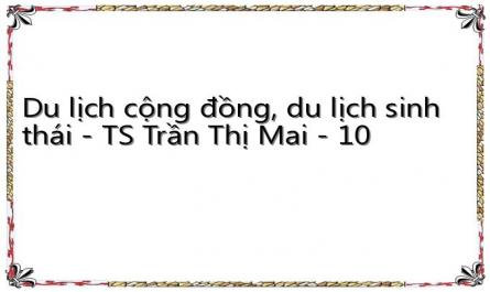 Du lịch cộng đồng, du lịch sinh thái - TS Trần Thị Mai - 10