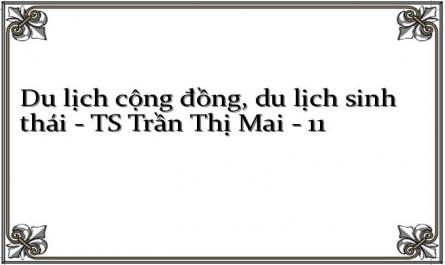 Du lịch cộng đồng, du lịch sinh thái - TS Trần Thị Mai - 11