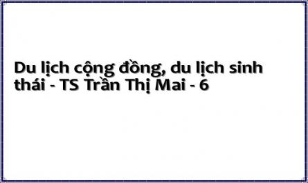 Du lịch cộng đồng, du lịch sinh thái - TS Trần Thị Mai - 6
