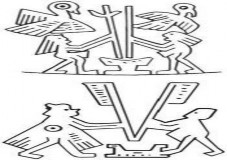 Như cá sấu gà cóc cũng được khắc trên mặt trống đồng Hoàng Hạ Hòa Bình 4