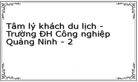 Tâm lý khách du lịch - Trường ĐH Công nghiệp Quảng Ninh - 2
