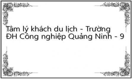 Tâm lý khách du lịch - Trường ĐH Công nghiệp Quảng Ninh - 9